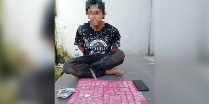 Ditresnarkoba Polda Kaltim kembali mengamankan satu tersangka kasus penyalahgunaan narkoba yang beroperasi di Gunung Bugis Balikpapan, Rabu (26/04/2023)