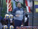 Danlanal Balikpapan, Kolonel Laut (P) Rasyid Al Hafiz., MMaritimePol., M. Tr. Hanla.,membuka Turnamen Bola Voli Danlanal Cup Tahun 2023, di Mako Lanal Balikpapan, Selasa (9/5/2023). Foto: BorneoFlash.com/Niken Sulastri.