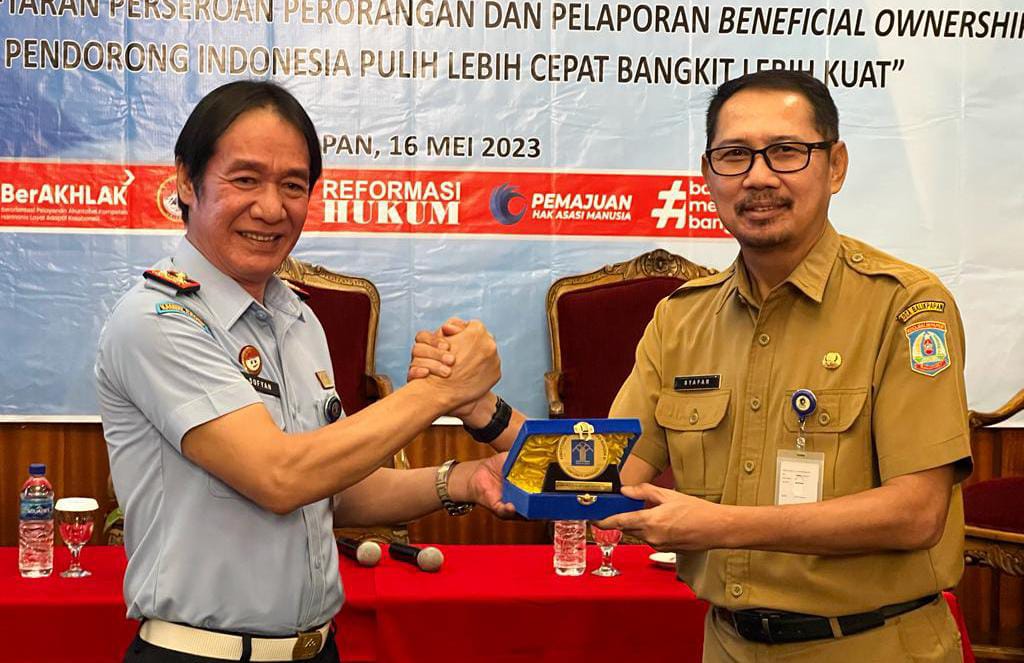 Jalin Kerja Sama, Kemenkumham Kaltim dan Dinas Perdagangan Tanda Tangan MoU