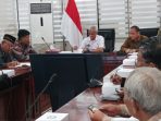 Kunker Wakil Bupati Kabupaten Pangkajene dan Kepulauan, H Syahban Sammana bersama FKUB, di Rumah Rapat I Balai Kota Balikpapan, Senin (15/5/2023). Foto: BorneoFlaah.com/Niken Sulastri.