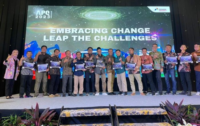PT Kilang Pertamina Internasional (KPI) Unit Balikpapan memperoleh penghargaan dalam ajang inovasi Annual Pertamina Quality Awards (APQA) 2023 yang diselenggarakan oleh PT Pertamina (Persero) beberapa waktu yang lalu. Foto: HO/PT KPI Unit Balikpapan.