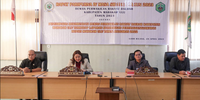 Yohanes Avun Hadir dalam Rapat Paripurna DPRD Mahulu, Sampaikan Laporan Pertanggungjawaban Anggaran 2022