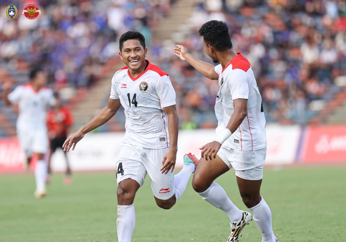 Timnas Indonesia U-22 Gasak Timor Leste 3-0, Pastikan Tempat di Semifinal SEA Games 2023, Pada Minggu (7/5/2023). Foto: PSSI/Twitter