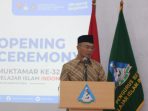 Menko PMK RI), Muhadjir Effendy hadir pada pembukaan Muktamar Nasional XXXII Pelajar Islam Indonesia di Asrama Haji Balikpapan, pada hari Jumat (5/5/2023).Foto: Niken/BorneoFlash.com