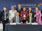 OIKN telah menandatangani nota kesepahaman dengan Asian Development Bank, di Incheon, Korea Selatan pada Jumat (5/5/2023). Foto: HO/OIKN