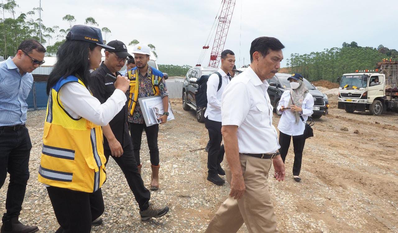Menko Marves Tinjau Progres Pembangunan IKN