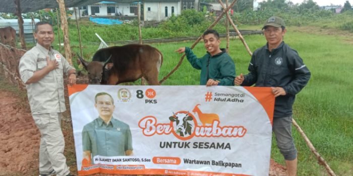 Rayakan Idul Adha 1444 Hijriah, Slamet Iman Santoso Kurban Satu Ekor Sapi Buat Wartawan