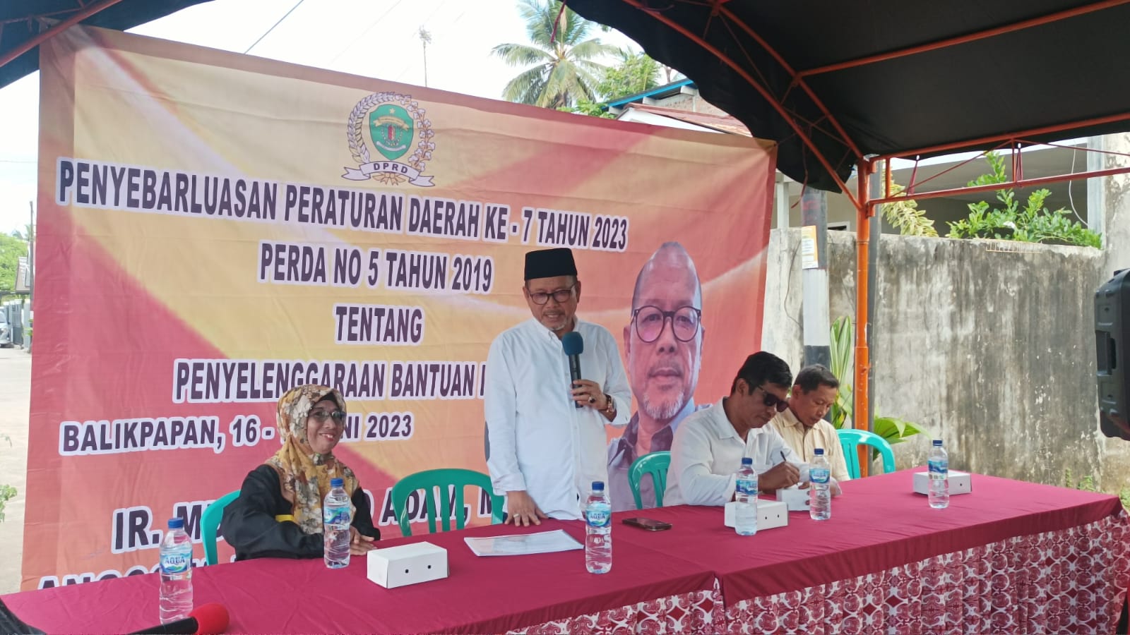 Muhammad Adam Sosialisasikan Perda Penyelenggaraan Bantuan Hukum Kepada Warga Lamaru 