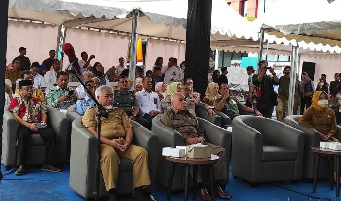 Ground Breaking pembangunan gedung pelayanan jantung terpadu di Rumah Sakit Dr Kanujoso Djatiwibowo (RSKD) Balikpapan, pada hari Senin (5/6/2023). Foto: BorneoFlash.com/Ist.