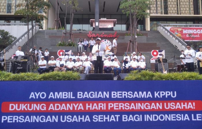 KPPU saat merayakan Hari Persaingan Usaha, di Jakarta pada hari Minggu (11/6/2023). Foto:BorneoFlash.com/Ist.
