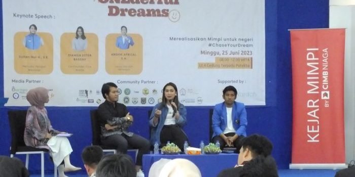 Kejar Mimpi Balikpapan yang diinisiasi oleh Bank CIMB Niaga sukses melaksanakan event #ONEderfulDreams berkolaborasi dengan Badan Eksekutif Mahasiswa (BEM) Politeknik Negeri Balikpapan (Poltekba) pada Minggu, (25/6/2023). Foto: HO/Kejar Mimpi Balikpapan.