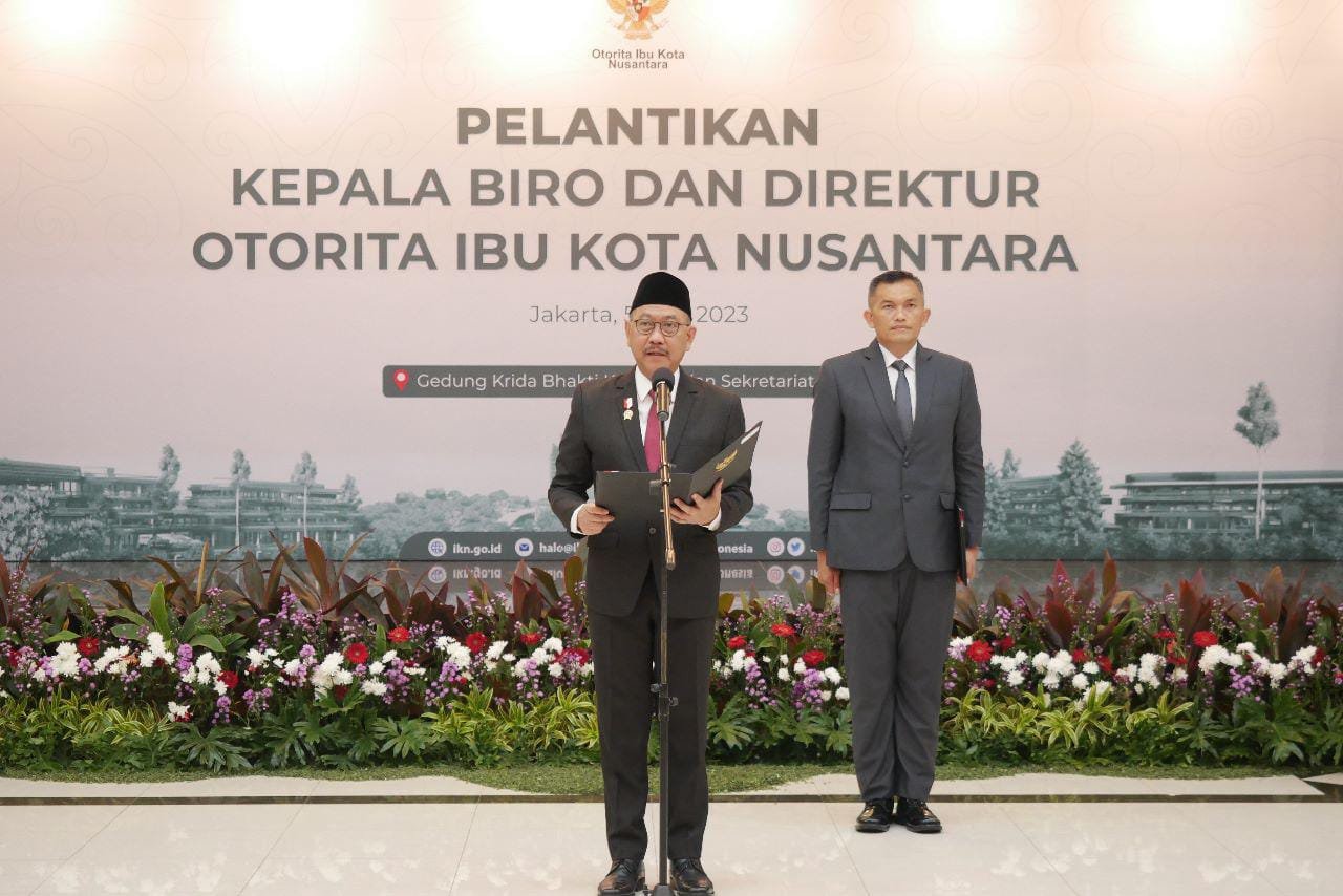 Kepala OIKN Lantik Enam Pejabat Tinggi Pratama dan Saksikan Penandatanganan Pakta Integritas Staf Khusus Otorita IKN