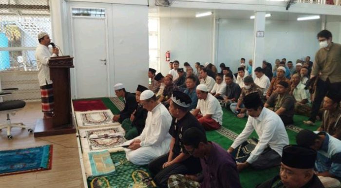 Kepala OIKN, Bambang Susantono merayakan Idul Adha perdana di IKN, pada Kamis (29/06/2023). Foto: BorneoFlash.com/Ist.