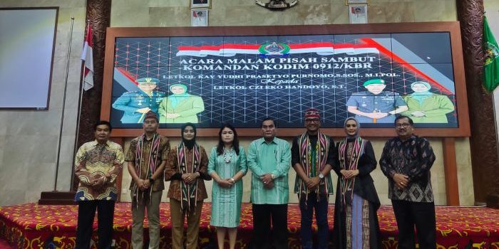 Malam Pisah Sambut Dandim 0912/KBR, Letkol Czi Eko Handoyo Gantikan Letkol Kav Yudhi Prasetyo Purnomo