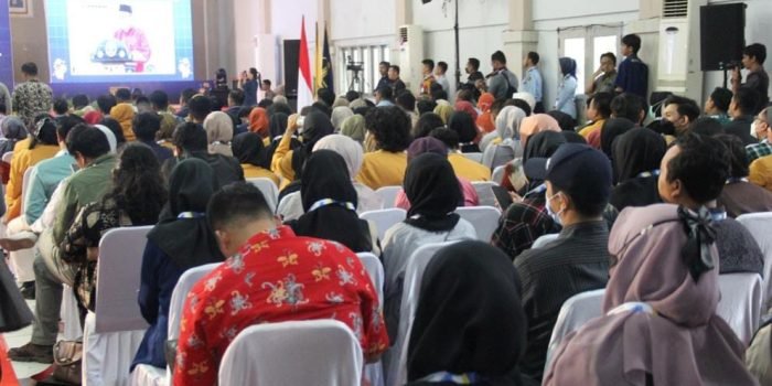 Kumham Goes to Campus Tahun 2023, di Auditorium Universitas Mulawarman Samarinda, pada hari Kamis (8/6/2023). Foto: BorneoFlash.com/Ist.