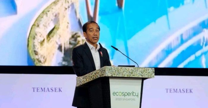 Presiden Republik Indonesia, Joko Widodo hadir dalam agenda Ecosperity Week 2023, di Singapura. Foto: BorneoFlash.com/Ist.