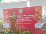 Staf Ahli Gubernur Kaltim Bidang Reformasi, Birokrasi Keuangan Daerah, Drs Diddy Rusdiansyah Anan Dani saat membuka Pelatihan Keterampilan Berbasis Kompetensi UPTD BLKI Balikpapan, di Kantor UPTD BLKI Balikpapan pada hari Selasa (6/6/2023). Foto: BorneoFlash.com/Niken Sulastri.