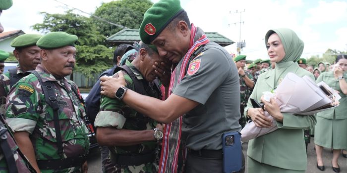 Letkol Kavaleri Yudhi Prasetyo Purnomo perpisahan dengan Seluruh prajurit TNI Kodim 0912/KBR