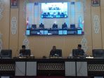DPRD Kota Balikpapan gelar rapat paripurna ke 11 masa sidang II tahun 2023, di Ruang Rapat Paripurna DPRD Kota Balikpapan, pada hari Senin (26/6/2023).(Foto:BorneoFlash.com/Niken Sulastri).
