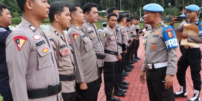 Div Propam Mabes Polri melaksanakan penegakan ketertiban dan disiplin (Gaktibplin), terhadap personel Polda Kaltim, Senin (24/7/2023). Foto: HO/Humas Polda Kaltim.