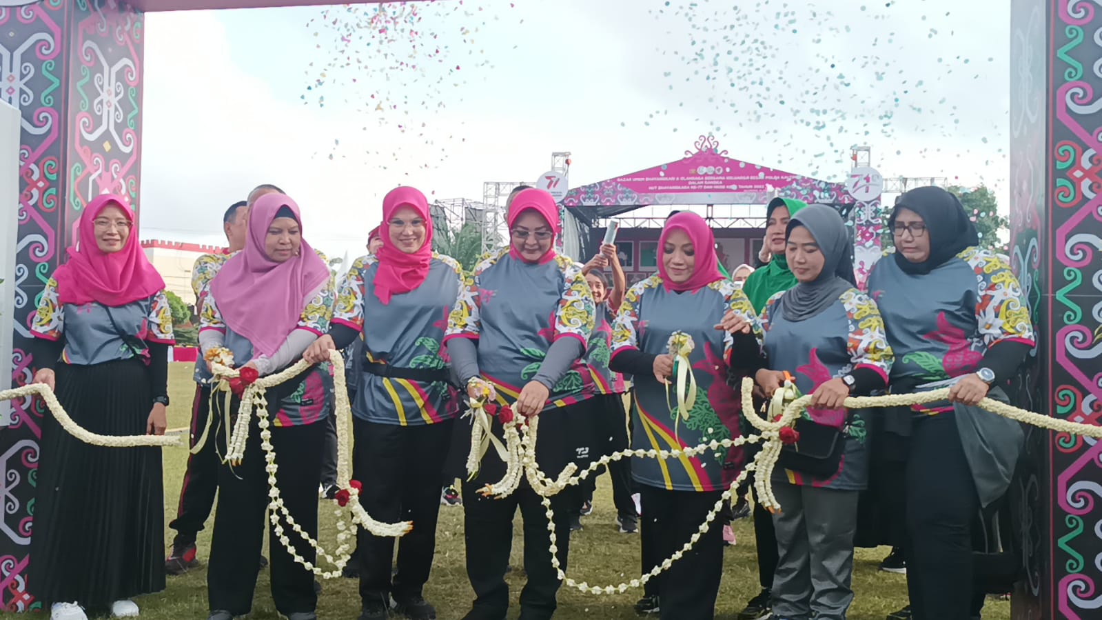 HKGB ke 71, Bhayangkari Kaltim Gelar Jalan Santai dan Bazar UMKM 