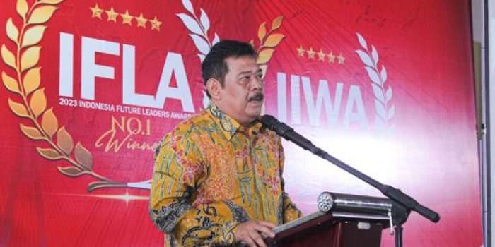 Ketua DPRD Kota Balikpapan H Abdulloh pada kegiatan Best Future Leaders of Indonesia 2023, di Radisson Golf and Convention Center Batam, pada hari Jumat (28/7/2023). Foto: BorneoFlash.com/Ist.