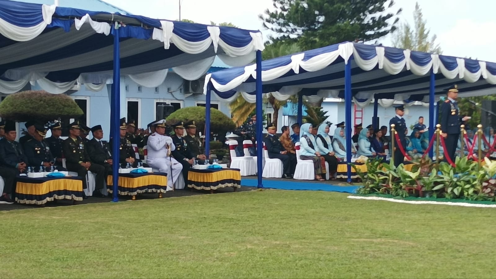 Komandan Lanud Dhomber Pimpin Upacara Peringatan Hari Bakti ke 76 TNI AU 