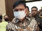 Menkominfo nonaktif Johnny G Plate saat di Pengadilan Tipikor PN Jakarta Pusat, Selasa (27/6/2023). Foto: HO-Kompas/IK