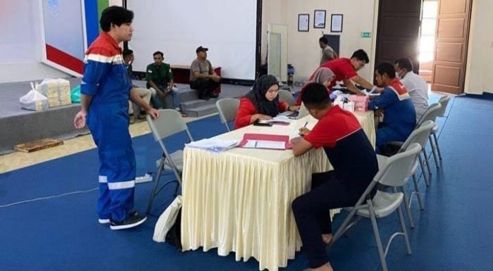 Pertamina EP Tanjung Field mengadakan kegiatan Donor Darah. Foto: BorneoFlash.com/Ist.