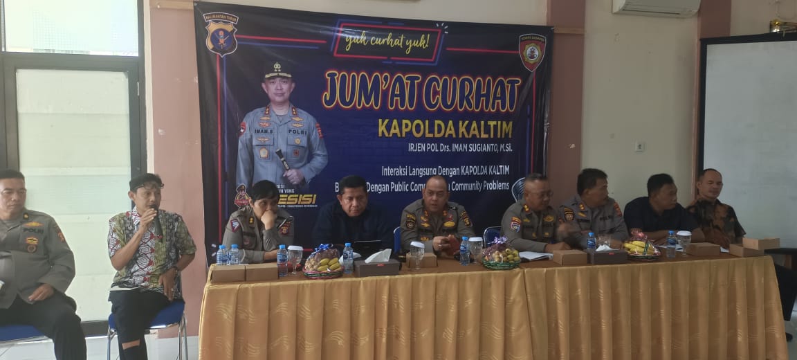 Dekatkan Diri dengan Masyarakat, Polda Kaltim Gelar Jumat Curhat