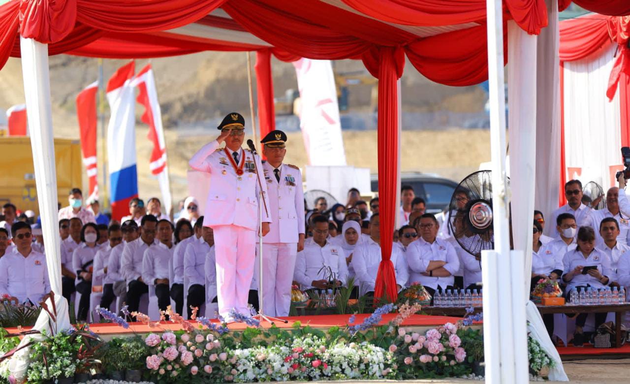 Kepala OIKN Pimpin Upacara Peringatan Hari Kemerdekaan Republik Indonesia ke 78 di IKN 