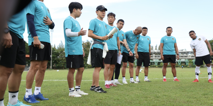 Latihan Jelang Laga Semifinal Timnas Indonesia Kontra Timnas Thailand di Rayong Thailand