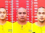 Tiga oknum prajurit TNI yang diduga menganiaya warga Aceh hingga tewas ditetapkan sebagai tersangka. Ketiganya ialah Praka RM, Praka HS, dan Praka J. Foto: IST/Kadek ML/detikcom.