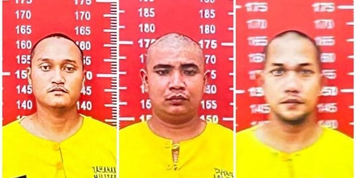 Tiga oknum prajurit TNI yang diduga menganiaya warga Aceh hingga tewas ditetapkan sebagai tersangka. Ketiganya ialah Praka RM, Praka HS, dan Praka J. Foto: IST/Kadek ML/detikcom.