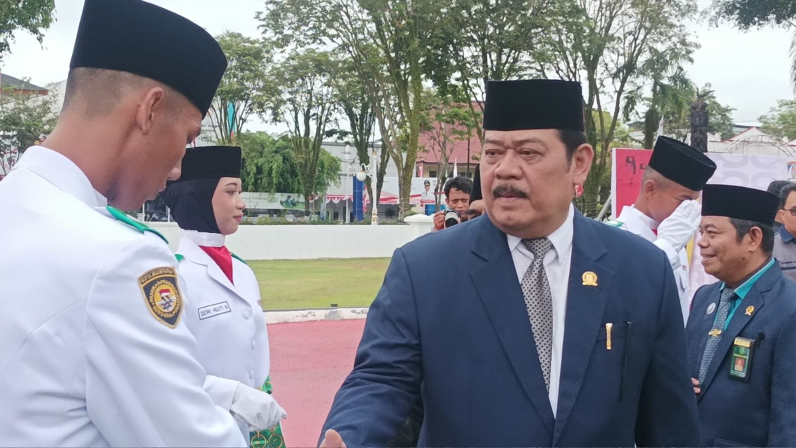 Abdulloh ucapkan Selamat Kepada 39 Paskibraka Balikpapan, Semoga Tugas Terlaksana Baik Foto: Niken Sulastri/BorneoFlash.com