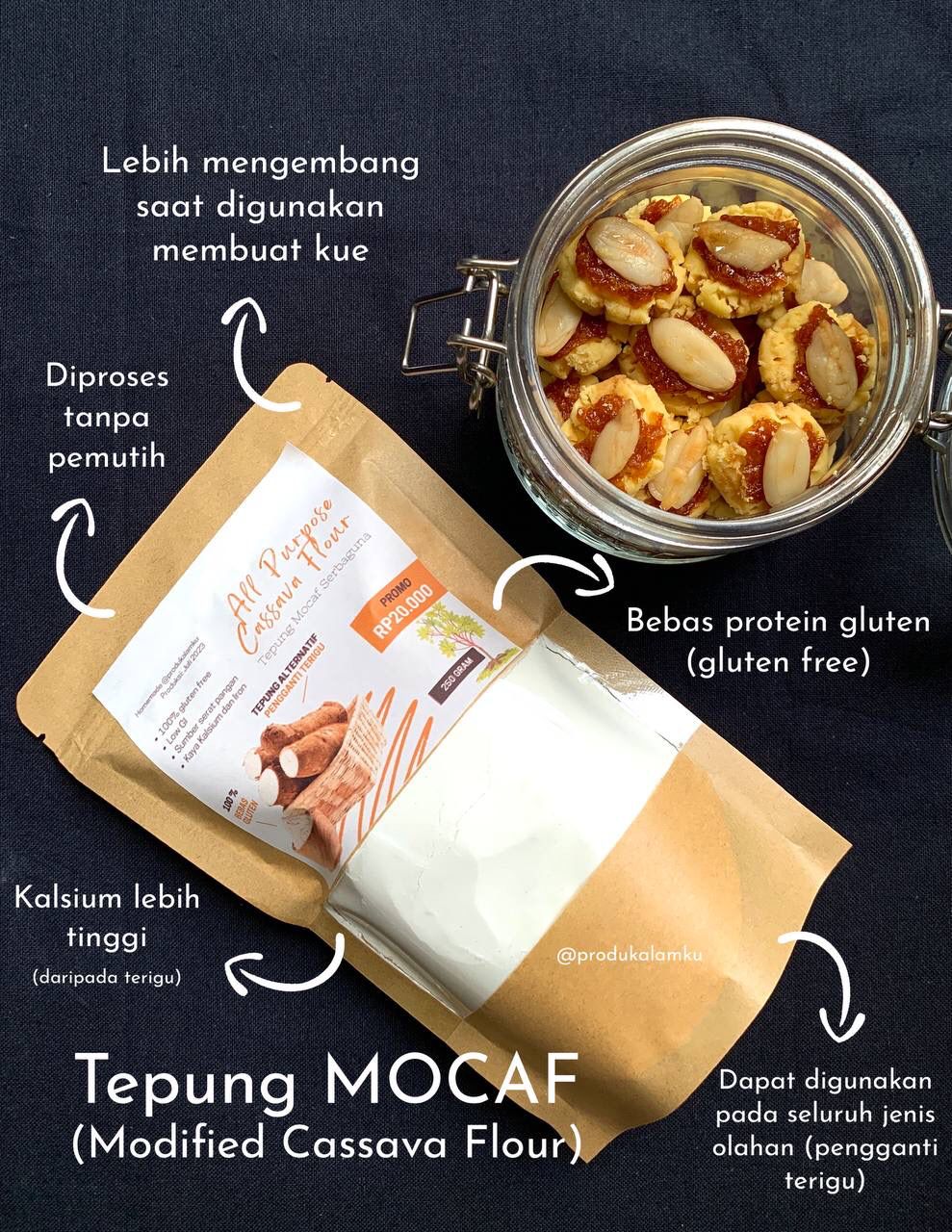 Komposisi & Khasiat dari tepung mocaf