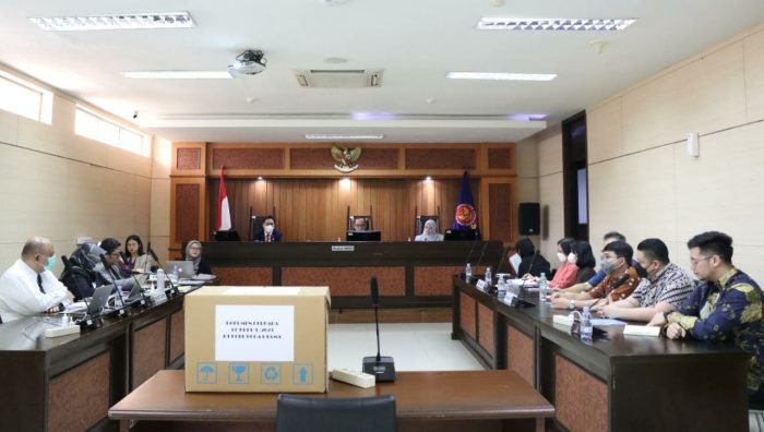 KPPU melaksanakan sidang perdana Perkara, di Ruang Sidang Kantor KPPU Jakarta, pada tanggal 14 September 2023. Foto: BorneoFlash.com/Ist.