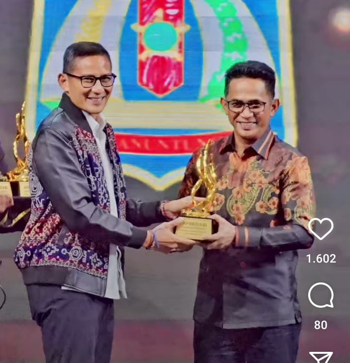 Balikpapan Sebagai Daerah Peduli Ekonomi Kreatif dan Pariwisata, Wali Kota Raih Penghargaan