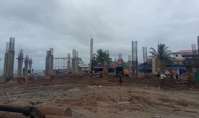 Pembangunan gedung paripurna DPRD Balikpapan. Foto: BorneoFlash.com/Ist.