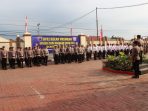 Polres Kutai Barat gelar Apel pasukan pelaksanaan operasi Zebra Mahakam 2023 yang diikuti personel Polres kubar, Kodim 0912/Kubar, Satpol PP dan Dinas Perhubungan Kutai Barat di Halaman Mapolres Kubar, Senin (4/9/2023). Foto: HO/Humas Polres Kubar.