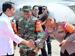 Kapolda Kaltim Turut Sambut kedatangan Presiden Republik Indonesia Ir. H. Joko Widodo yang mengunjungi Kalimantan Timur, Kamis (21/9/2023).