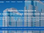 Laman pendaftaran rekrutmen PCPM Bank Indonesia angkatan 38 2023.