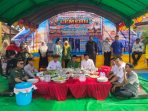 Festival Makan Bekerobok Besela yang dilaksanakan di Simpang TigaTambaq Malang atau sering disebut Simpang Pelabuhan Melak, Rabu (12/10/2023) pagi. Foto: BorneoFlash.com/Lilis.