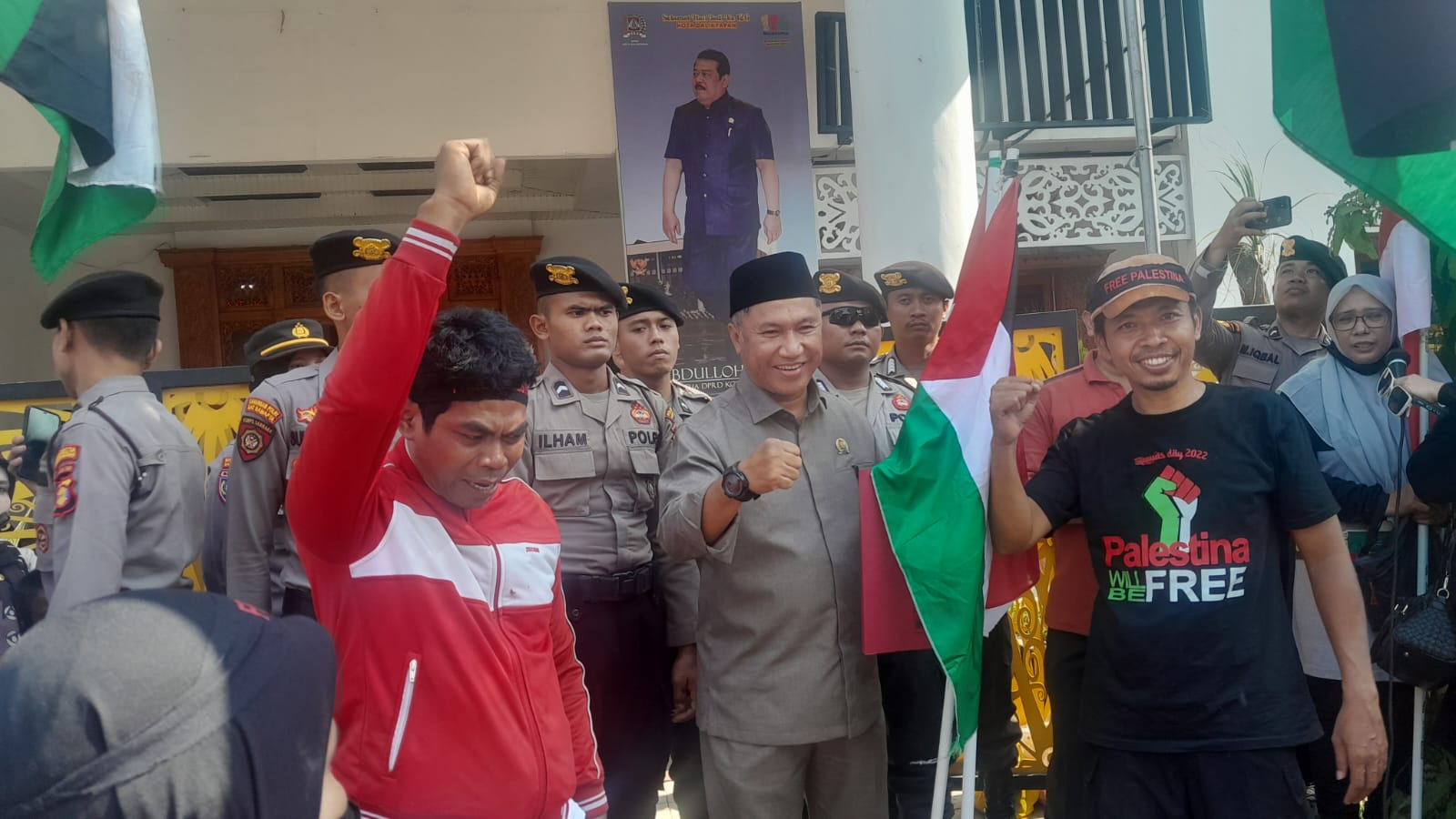 Aksi Damai Membela Bangsa Palestina, Asep Turun ke Lapangan