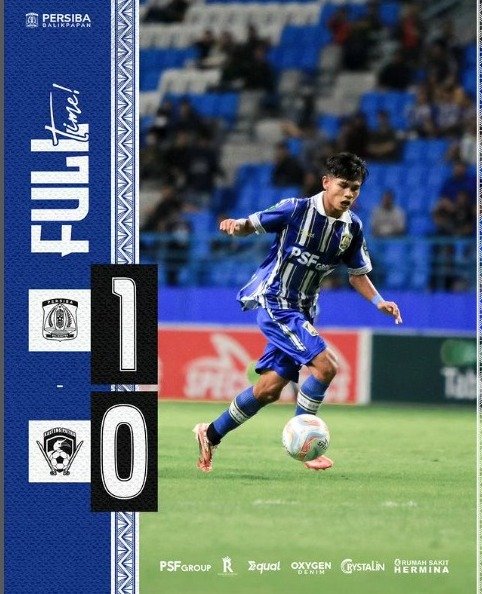 Berkat gol Tunggal Ardi Ardiana pada menit ke-90+4 ke gawang Kalteng Putra FC bawa Persiba Balikpapan raih kemenangan perdana. Foto: IG/persibabpp