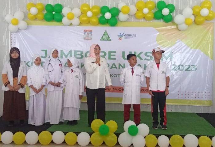 Jambore Usaha Kesehatan Sekolah (UKS) Tingkat Kota Balikpapan menggelar berbagai lomba, di Lantai 8 Gedung Parkir, pada hari Rabu (4/10/2023). Foto: BorneoFlash.com/Niken Sulastri.