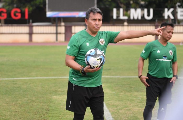 Pelatih Tim U-17 Indonesia Bima Sakti. Foto: HO/pssi.org