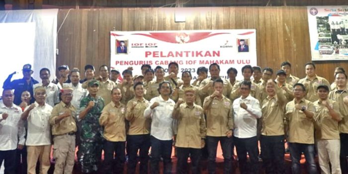 Pembentukan dan Pengukuhan Dewan Pengurus (DP) Indonesia Offroad Federation (IOF) Pengurus Cabang (Pengcab) Mahulu Periode 2023 – 2027, di Bumi Perkemahan Pramuka, Sabtu (21/10/2023). Foto: HO/prokopim mahulu.