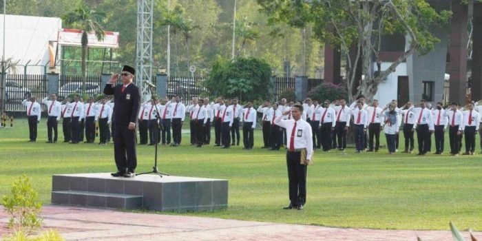 Pekerja Kilang Pertamina Unit Balikpapan Gelar Upacara  Peringati HSP ke-95