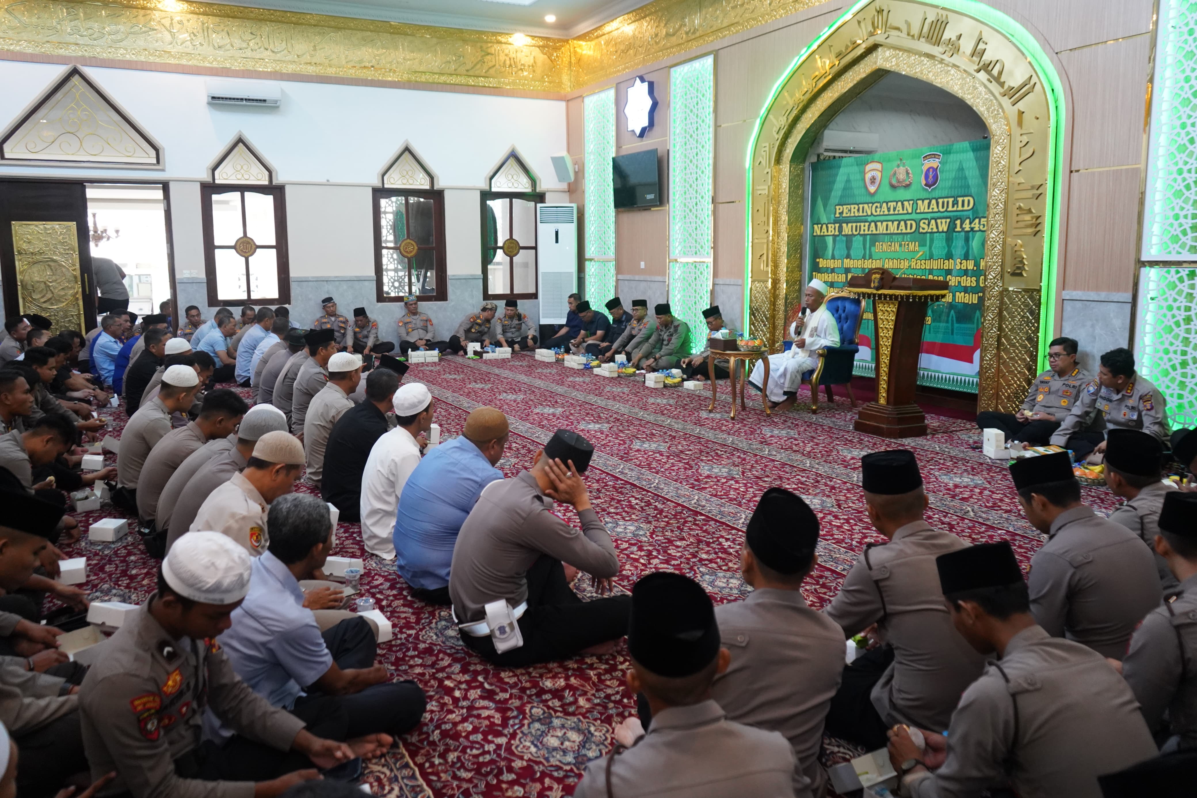 Polda Kaltim Gelar Maulid Nabi Muhammad SAW 1445 H, Meneladani Akhlak dan Sifat Rasulullah